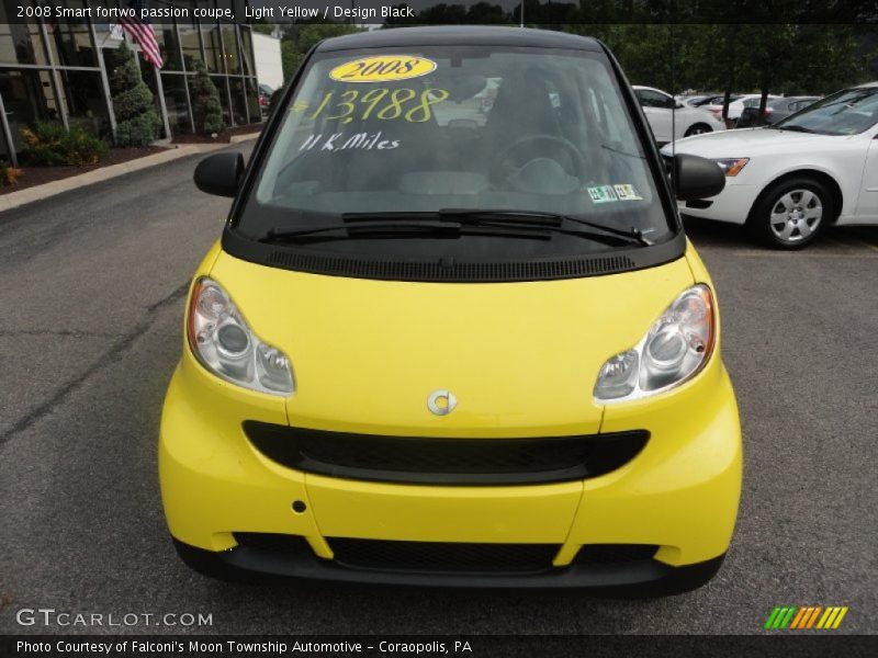 Light Yellow / Design Black 2008 Smart fortwo passion coupe