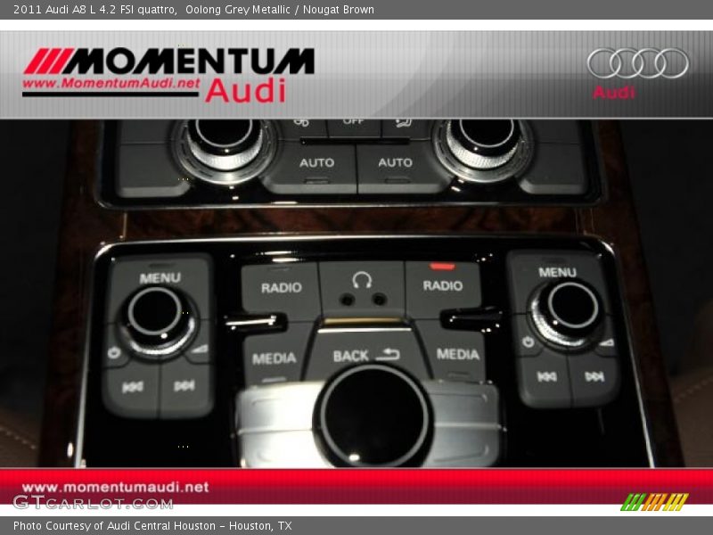 Oolong Grey Metallic / Nougat Brown 2011 Audi A8 L 4.2 FSI quattro