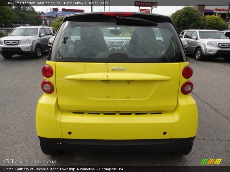 Light Yellow / Design Black 2008 Smart fortwo passion coupe