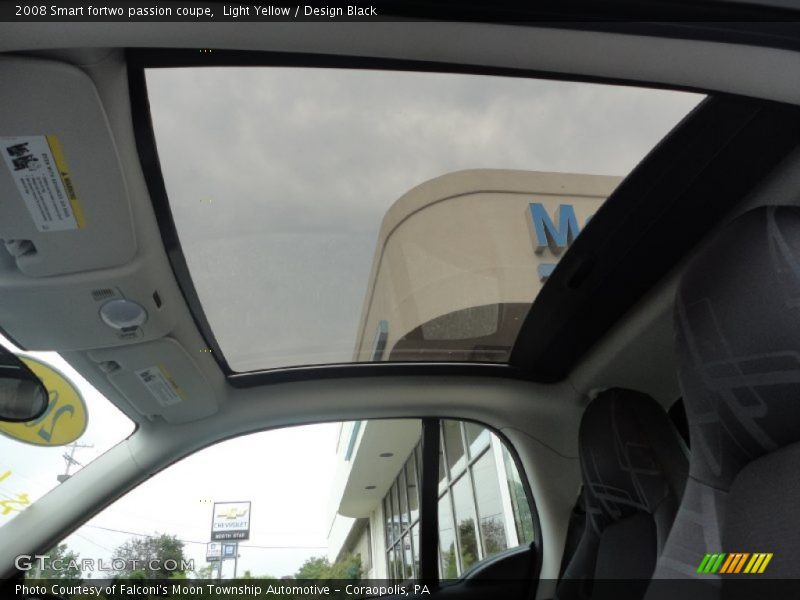 Sunroof of 2008 fortwo passion coupe