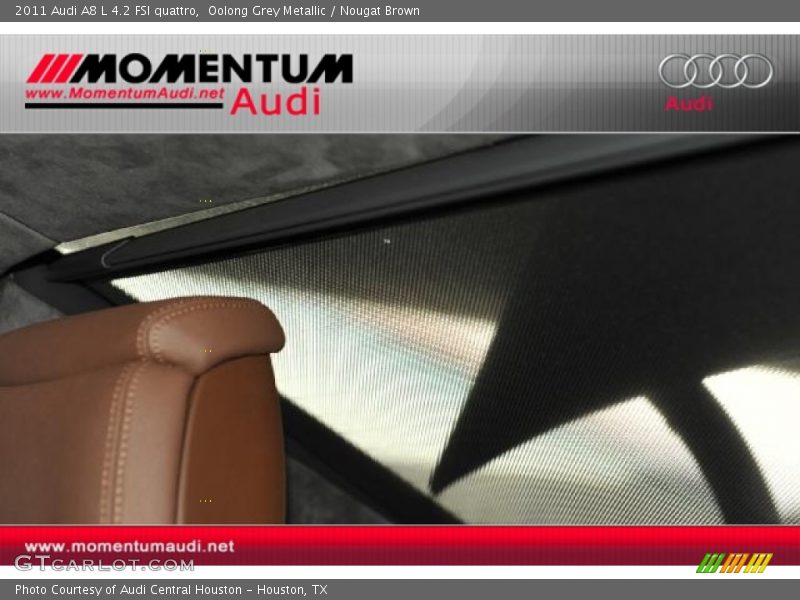 Oolong Grey Metallic / Nougat Brown 2011 Audi A8 L 4.2 FSI quattro