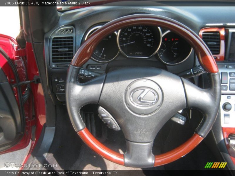 Matador Red Metallic / Black 2006 Lexus SC 430