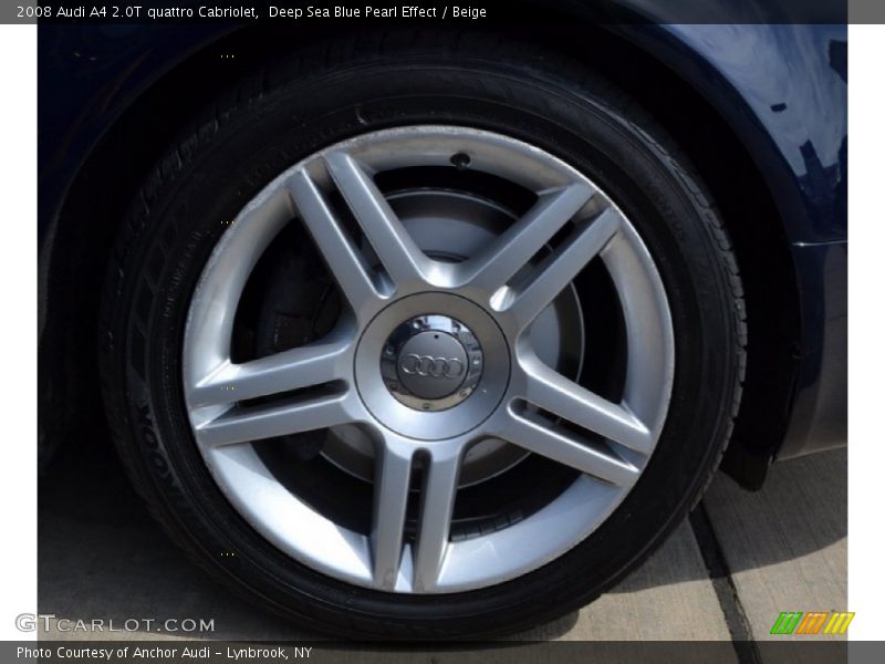 Deep Sea Blue Pearl Effect / Beige 2008 Audi A4 2.0T quattro Cabriolet