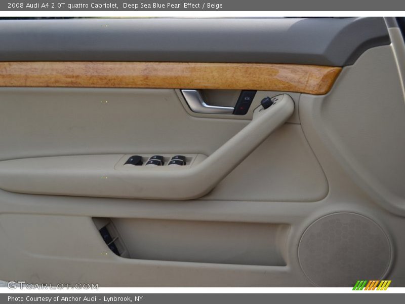 Deep Sea Blue Pearl Effect / Beige 2008 Audi A4 2.0T quattro Cabriolet