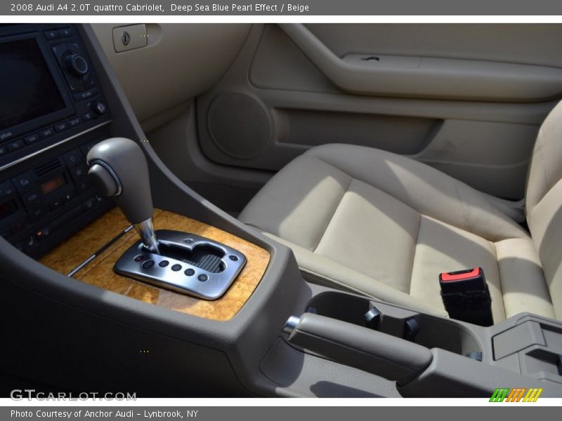 Deep Sea Blue Pearl Effect / Beige 2008 Audi A4 2.0T quattro Cabriolet