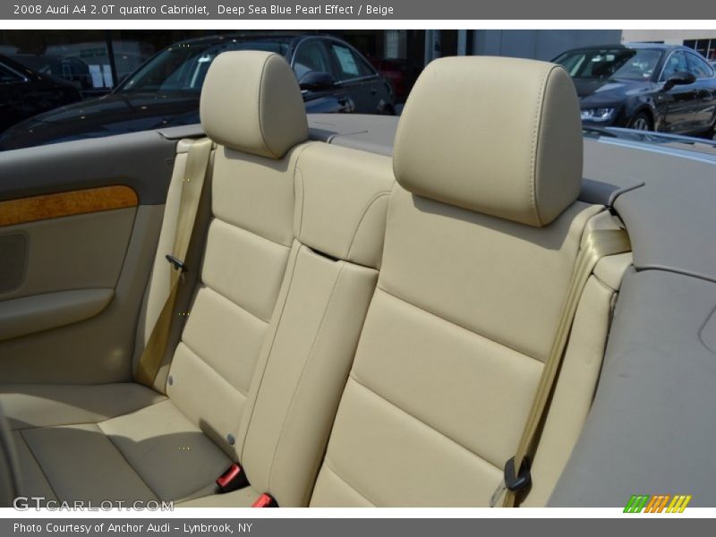 Deep Sea Blue Pearl Effect / Beige 2008 Audi A4 2.0T quattro Cabriolet