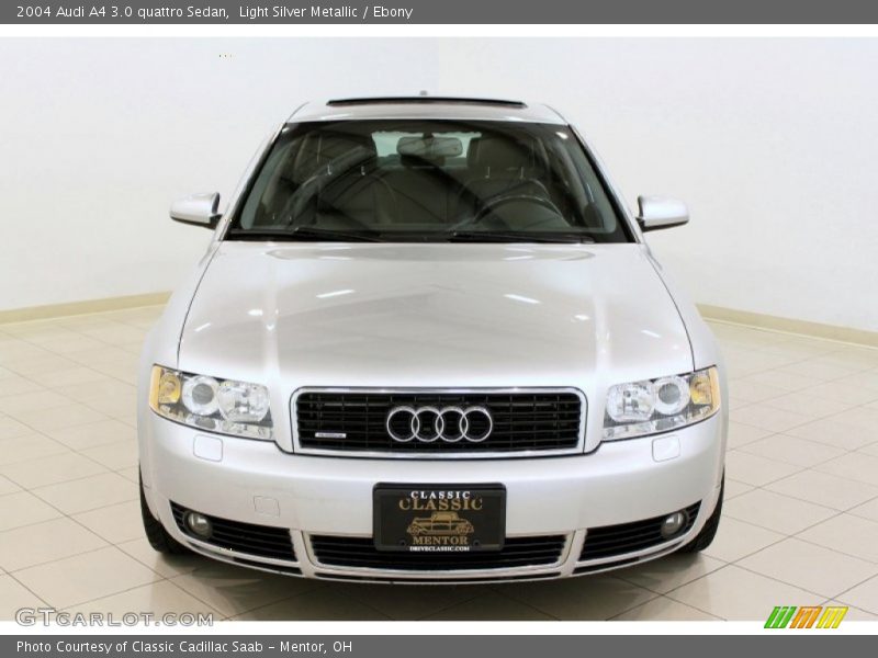 Light Silver Metallic / Ebony 2004 Audi A4 3.0 quattro Sedan