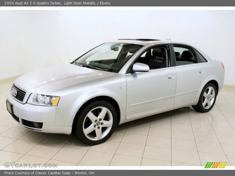 Light Silver Metallic / Ebony 2004 Audi A4 3.0 quattro Sedan