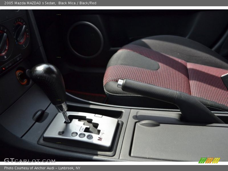 Black Mica / Black/Red 2005 Mazda MAZDA3 s Sedan