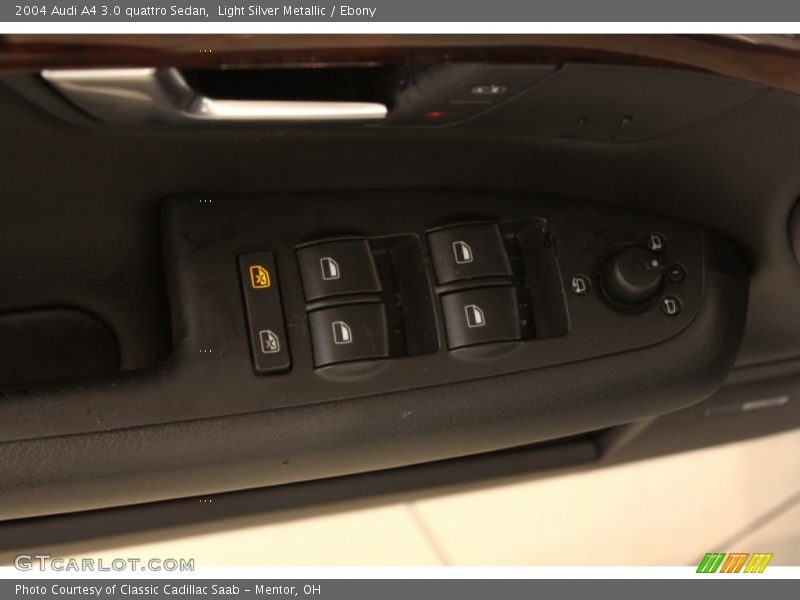 Light Silver Metallic / Ebony 2004 Audi A4 3.0 quattro Sedan
