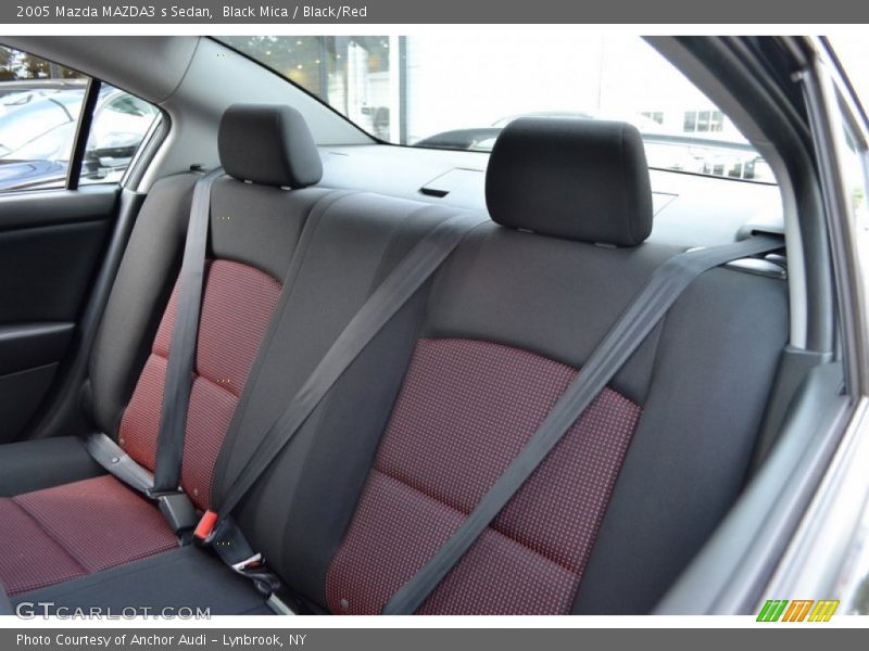  2005 MAZDA3 s Sedan Black/Red Interior
