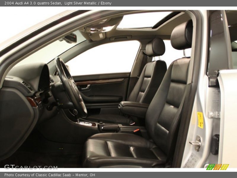 Light Silver Metallic / Ebony 2004 Audi A4 3.0 quattro Sedan
