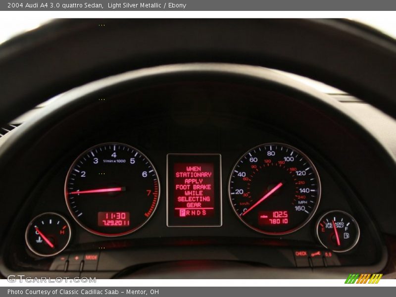  2004 A4 3.0 quattro Sedan 3.0 quattro Sedan Gauges