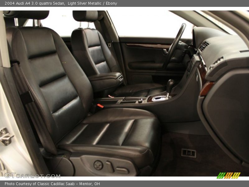 Light Silver Metallic / Ebony 2004 Audi A4 3.0 quattro Sedan