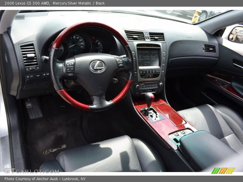 Mercury Silver Metallic / Black 2006 Lexus GS 300 AWD
