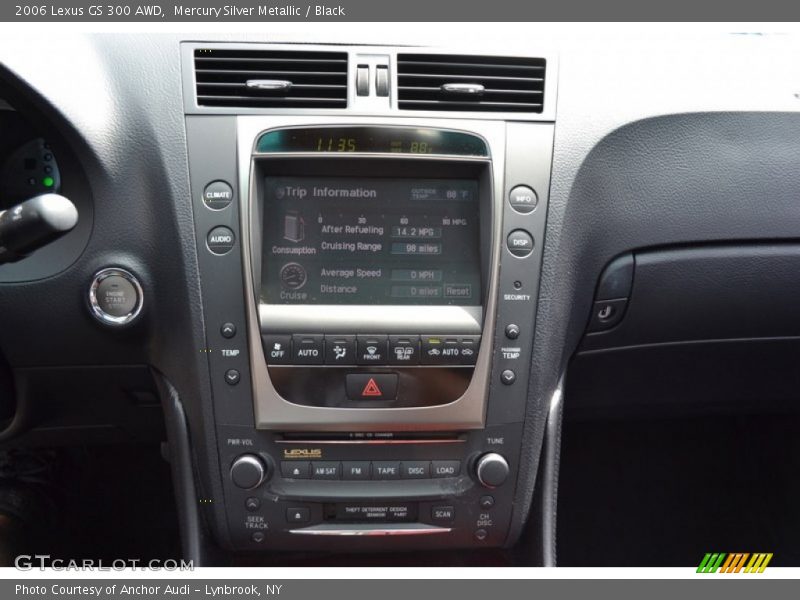 Mercury Silver Metallic / Black 2006 Lexus GS 300 AWD