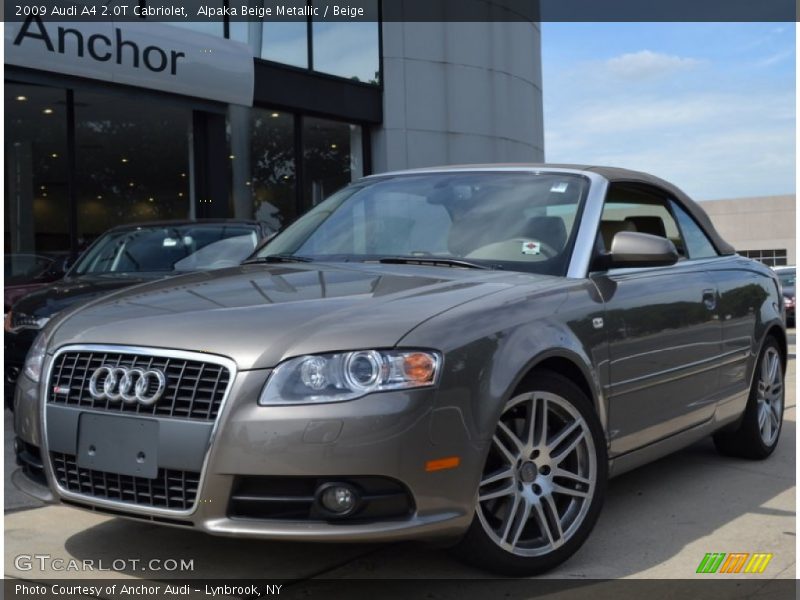 Alpaka Beige Metallic / Beige 2009 Audi A4 2.0T Cabriolet