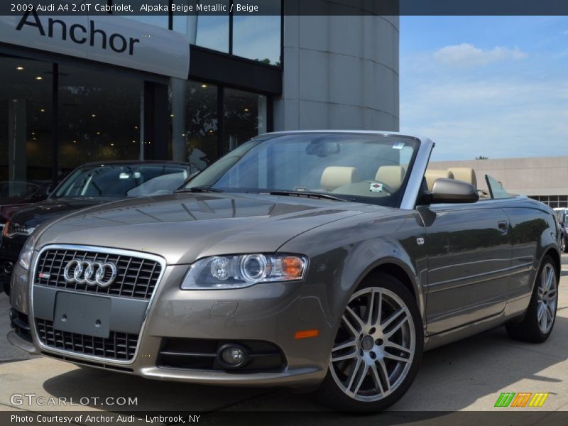 Alpaka Beige Metallic / Beige 2009 Audi A4 2.0T Cabriolet