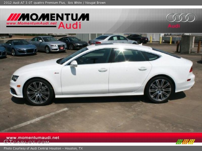 Ibis White / Nougat Brown 2012 Audi A7 3.0T quattro Premium Plus