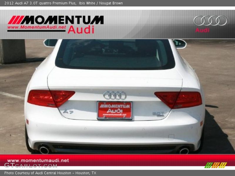 Ibis White / Nougat Brown 2012 Audi A7 3.0T quattro Premium Plus