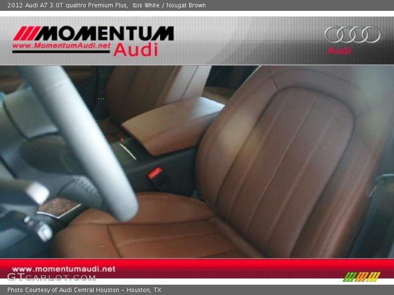 Ibis White / Nougat Brown 2012 Audi A7 3.0T quattro Premium Plus