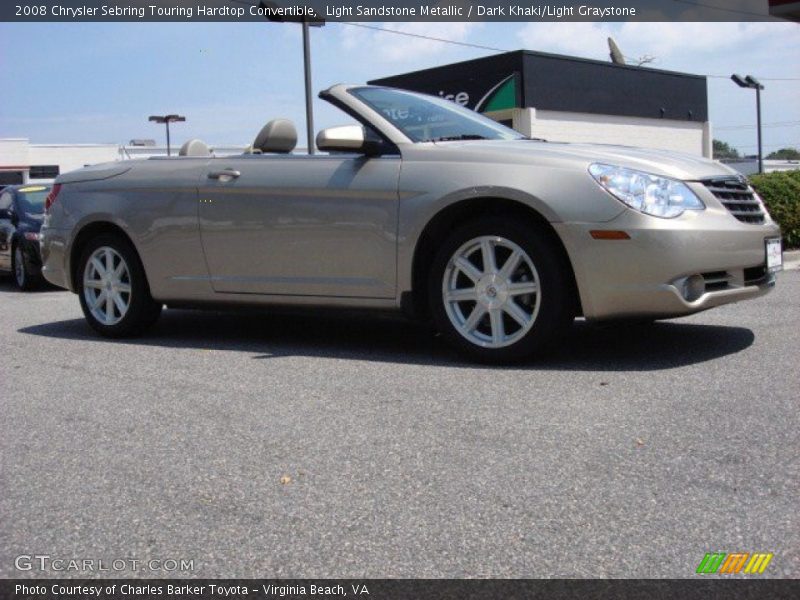 Light Sandstone Metallic / Dark Khaki/Light Graystone 2008 Chrysler Sebring Touring Hardtop Convertible