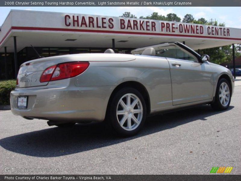 Light Sandstone Metallic / Dark Khaki/Light Graystone 2008 Chrysler Sebring Touring Hardtop Convertible