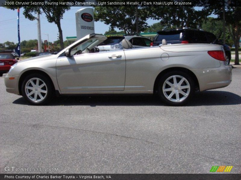 Light Sandstone Metallic / Dark Khaki/Light Graystone 2008 Chrysler Sebring Touring Hardtop Convertible