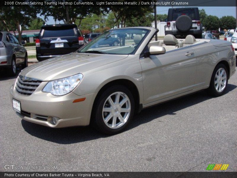 Light Sandstone Metallic / Dark Khaki/Light Graystone 2008 Chrysler Sebring Touring Hardtop Convertible
