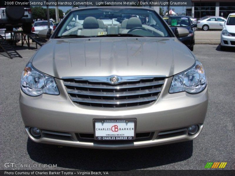 Light Sandstone Metallic / Dark Khaki/Light Graystone 2008 Chrysler Sebring Touring Hardtop Convertible