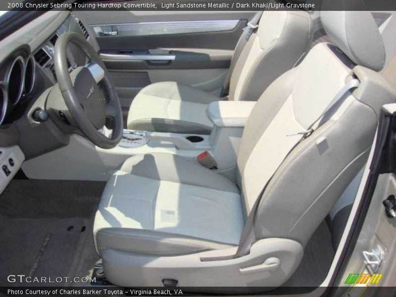  2008 Sebring Touring Hardtop Convertible Dark Khaki/Light Graystone Interior