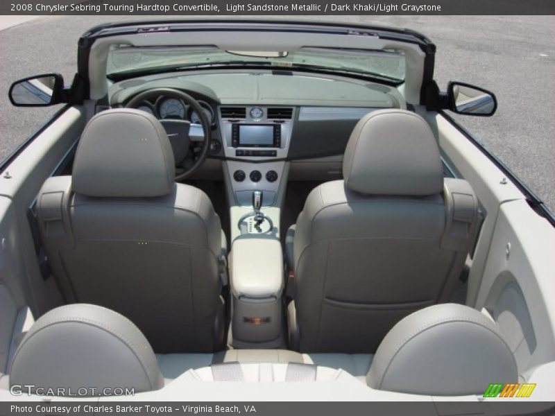 Light Sandstone Metallic / Dark Khaki/Light Graystone 2008 Chrysler Sebring Touring Hardtop Convertible