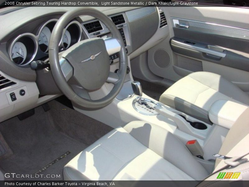 Dark Khaki/Light Graystone Interior - 2008 Sebring Touring Hardtop Convertible 