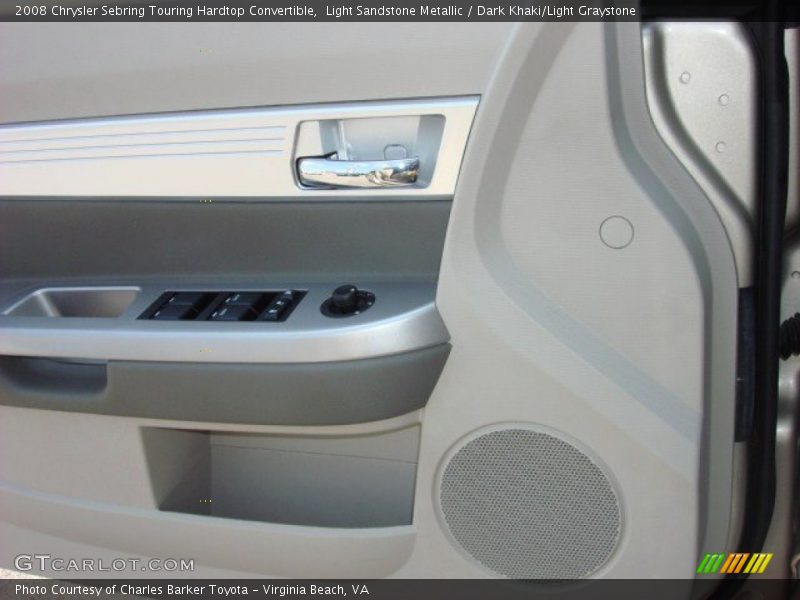 Light Sandstone Metallic / Dark Khaki/Light Graystone 2008 Chrysler Sebring Touring Hardtop Convertible