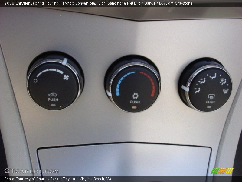 Controls of 2008 Sebring Touring Hardtop Convertible