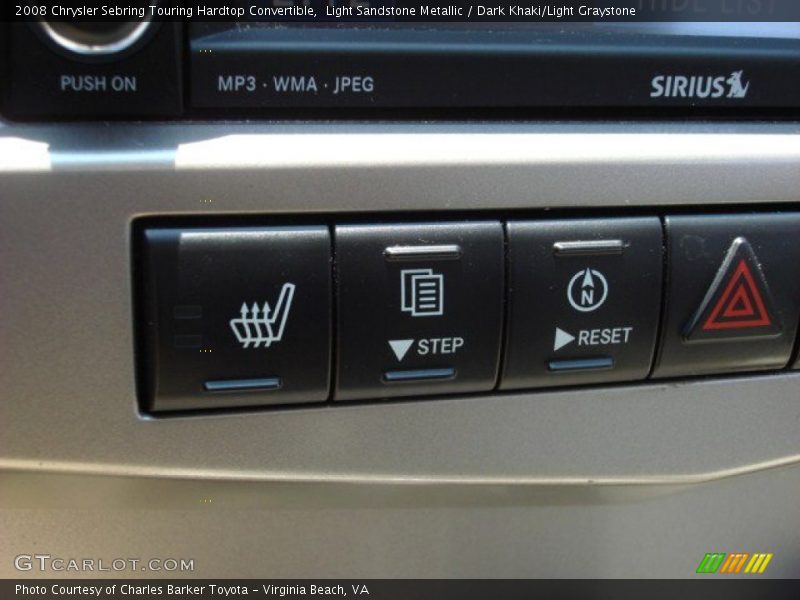 Light Sandstone Metallic / Dark Khaki/Light Graystone 2008 Chrysler Sebring Touring Hardtop Convertible