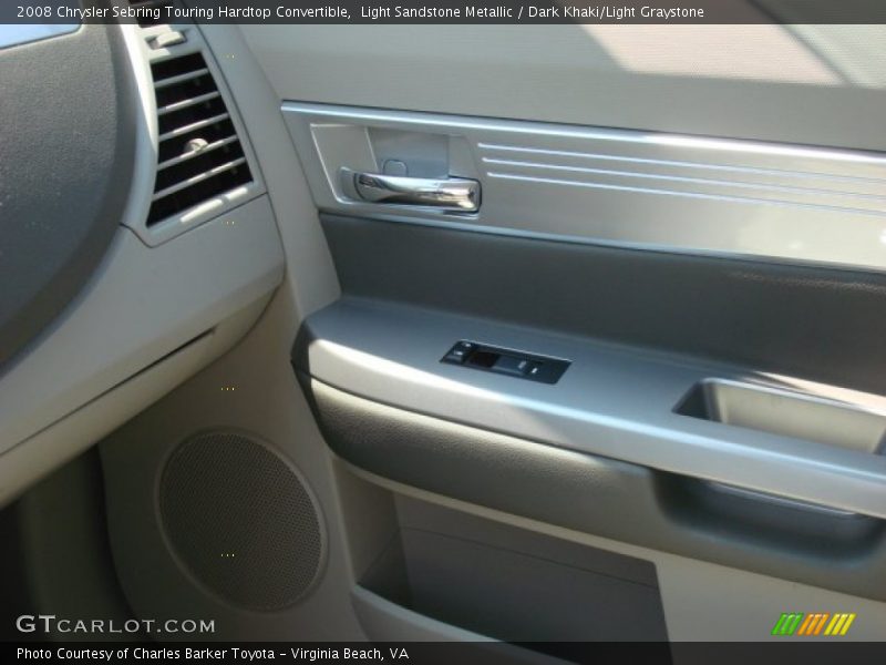 Light Sandstone Metallic / Dark Khaki/Light Graystone 2008 Chrysler Sebring Touring Hardtop Convertible