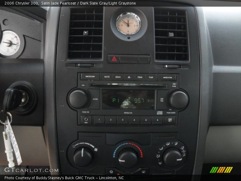 Satin Jade Pearlcoat / Dark Slate Gray/Light Graystone 2006 Chrysler 300