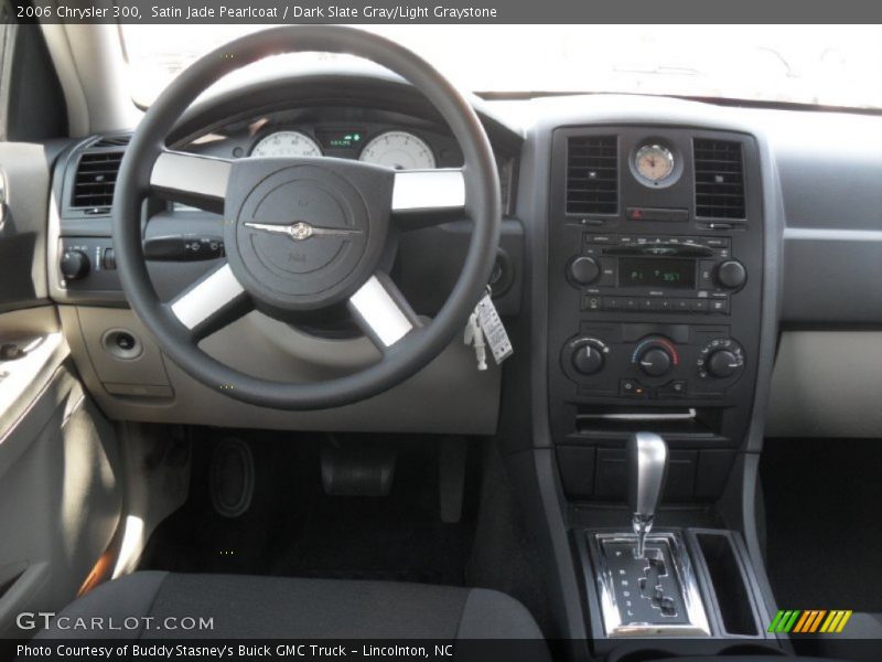 Satin Jade Pearlcoat / Dark Slate Gray/Light Graystone 2006 Chrysler 300