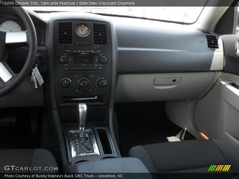 Satin Jade Pearlcoat / Dark Slate Gray/Light Graystone 2006 Chrysler 300