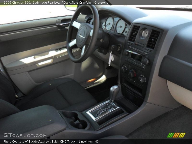 Satin Jade Pearlcoat / Dark Slate Gray/Light Graystone 2006 Chrysler 300