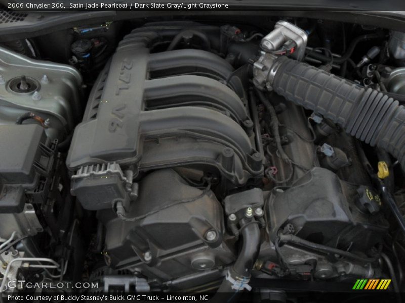 Satin Jade Pearlcoat / Dark Slate Gray/Light Graystone 2006 Chrysler 300