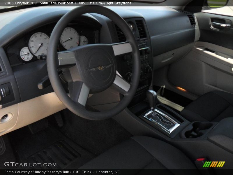 Satin Jade Pearlcoat / Dark Slate Gray/Light Graystone 2006 Chrysler 300