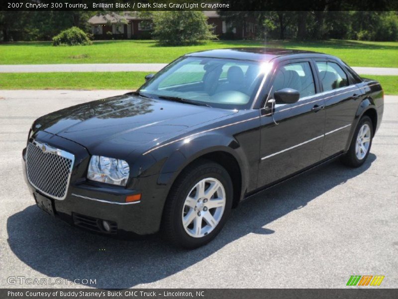 Brilliant Black / Dark Slate Gray/Light Graystone 2007 Chrysler 300 Touring
