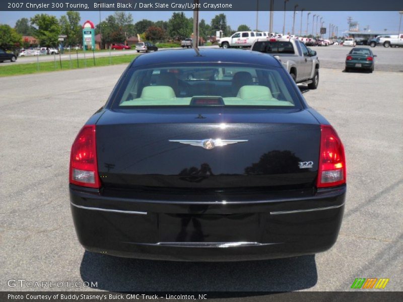 Brilliant Black / Dark Slate Gray/Light Graystone 2007 Chrysler 300 Touring