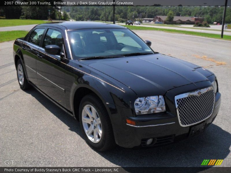 Brilliant Black / Dark Slate Gray/Light Graystone 2007 Chrysler 300 Touring