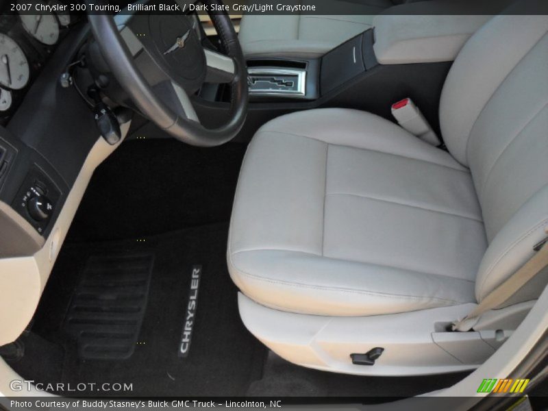 Brilliant Black / Dark Slate Gray/Light Graystone 2007 Chrysler 300 Touring