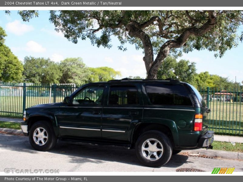 Dark Green Metallic / Tan/Neutral 2004 Chevrolet Tahoe LT 4x4