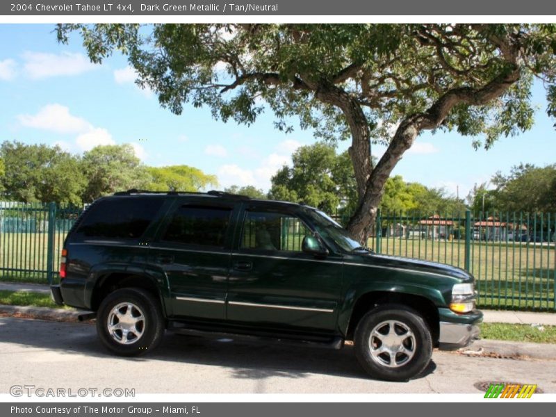 Dark Green Metallic / Tan/Neutral 2004 Chevrolet Tahoe LT 4x4