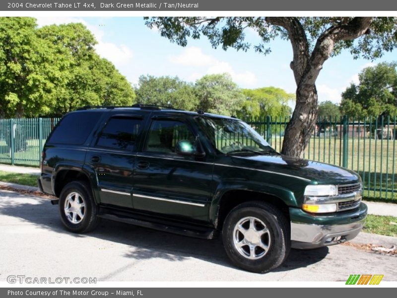 Dark Green Metallic / Tan/Neutral 2004 Chevrolet Tahoe LT 4x4